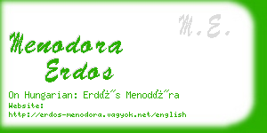 menodora erdos business card